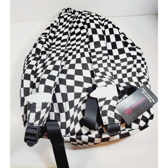 No Boundaries Women's Dome Backpack Black and White 12" x 16" x 5.75 New w Tags - Picture 2 of 5